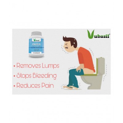VUBASIL Piles X (15 Capsules) Piles Medicine 800 mg