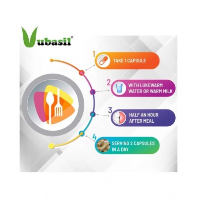 VUBASIL Pure Herbal Shilajit Gold (90 Capsules) 800 mg