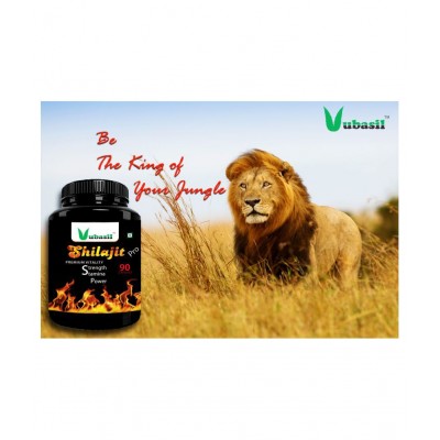 VUBASIL Pure Shilajit - Herbal Shilajeet Extract Capsule 180 no.s Pack Of 2