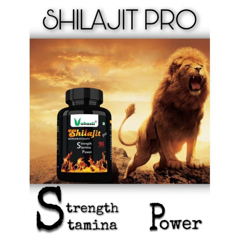 VUBASIL Pure Shilajit - Herbal Shilajeet Extract Capsule 90 no.s Pack Of 1