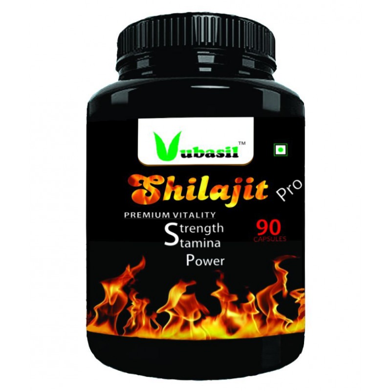 VUBASIL Pure Shilajit Gold (90 Caps) 800 mg Vitamins Capsule
