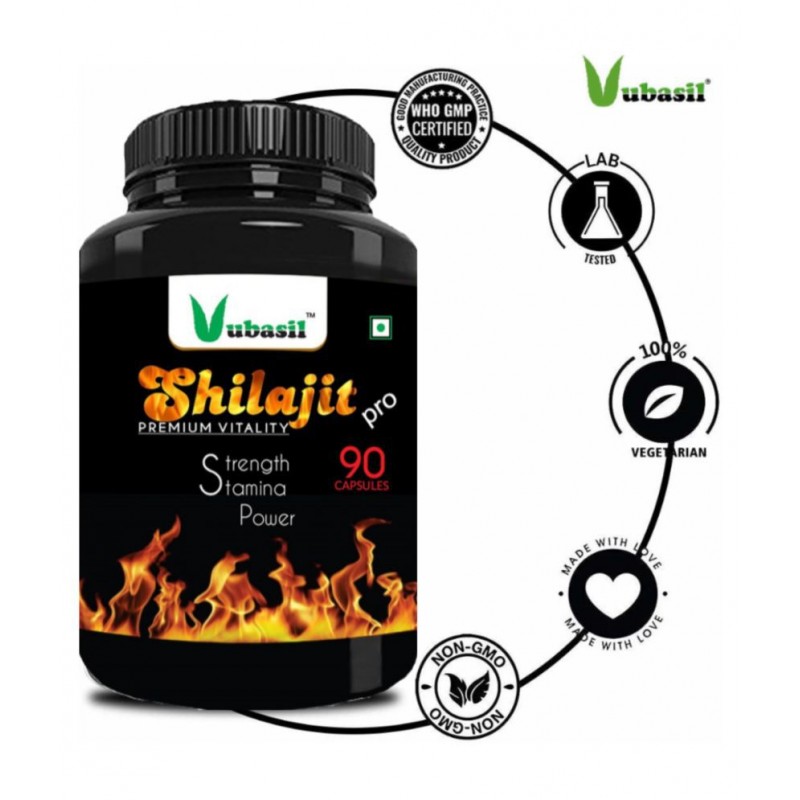 VUBASIL Pure Shilajit Gold Shilajeet 90 no.Capsule