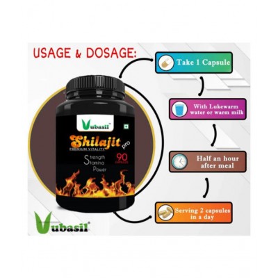 VUBASIL Pure Shilajit Gold Shilajeet Immunity Booster 180 Capsule 800 mg VUBASIL Pure Shilajit Gold Shilajeet Immunity Booster 180 Capsule 800 mg