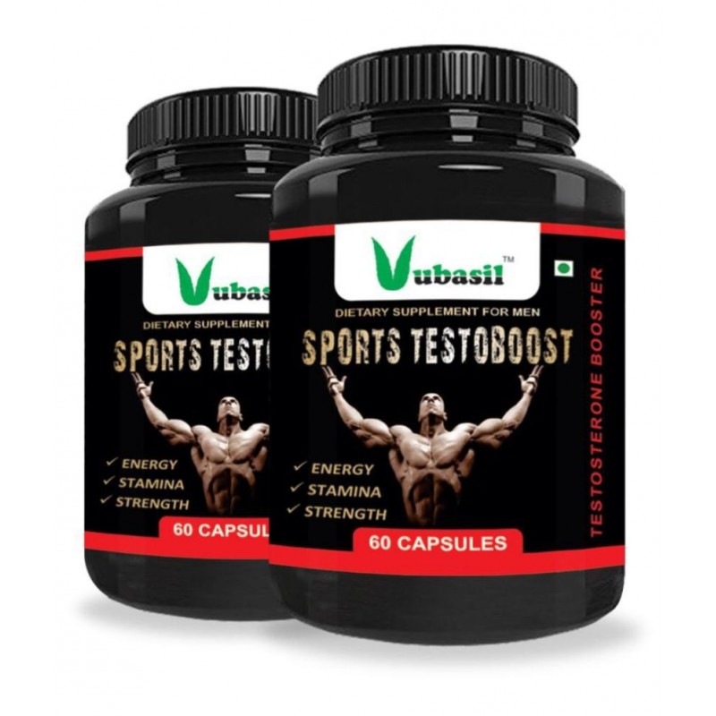 VUBASIL Testoboost Lean Muscle Gain & Immunity Booster 120 Capsule 800 mg