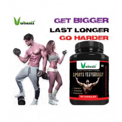 VUBASIL Testoboost Lean Muscle Gain & Immunity Booster 120 Capsule 800 mg