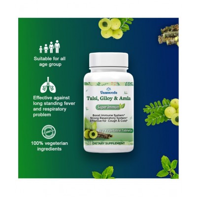Vaamveda Giloy Ghanvati Ayush Kwath Immunity Tablet 360 no.s Pack of 3