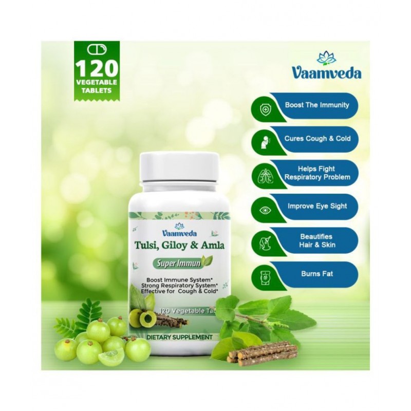 Vaamveda Tulsi Giloy Ayush Kwath Immunity Booster Tablet 120 no.s Pack Of 1