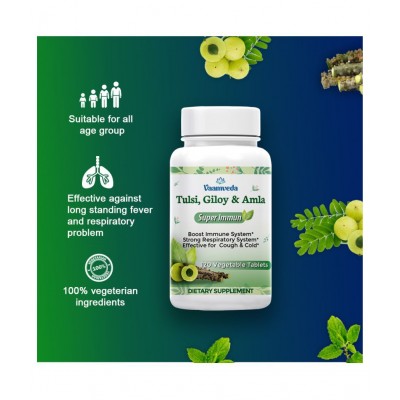 Vaamveda Tulsi Giloy Ghanvati Ayush Kwath Immunity Booster Tablet 240 no.s Pack Of 2