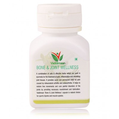 Vaddmaan Bone & Joint Wellness - 60 Capsules, Pack Of 2 | Curcumin| Shallaki | Gugglu | Gokshura | Ginger