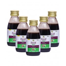 Vaddmaan Zecof 100 Ml | Ayurvedic | Cough Syrup| Neelgiri Oil | Pepperment Oil | Tulsi | Saunth | Yashthimadhu | Karkasingi| Somlata | Kaantakari (Set of 5)