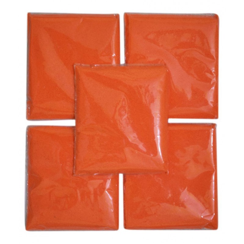 Vardhman Orange Powder Rangoli - Pack of 5