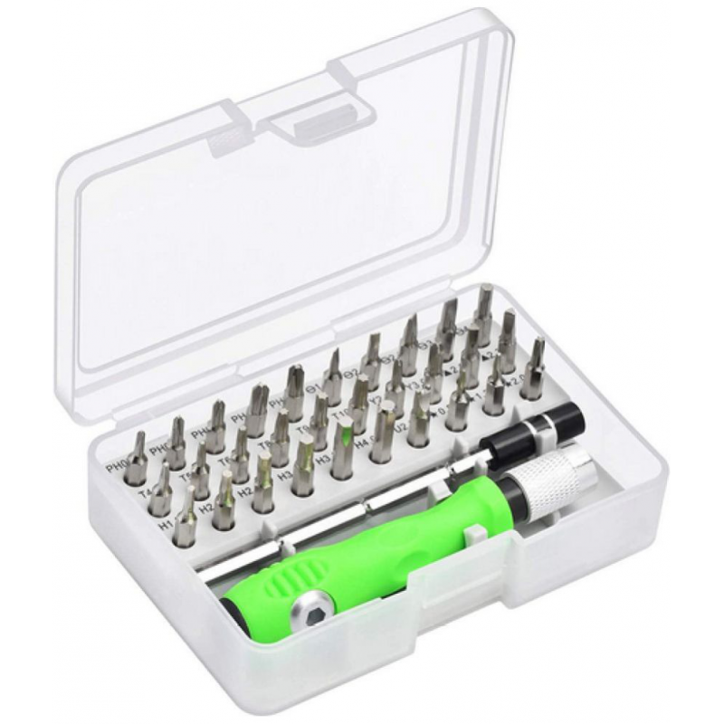 Vayu-32 in 1 Mini Screwdriver Bits Set with Magnetic Flexible Extension Rod