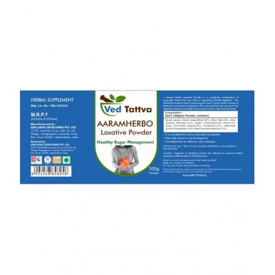 Ved Tattva Aaram Herbo Laxative Powder 100 gm Pack Of 1