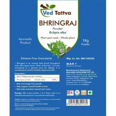 Ved Tattva Bhringraj Powder 1 kg Pack Of 1