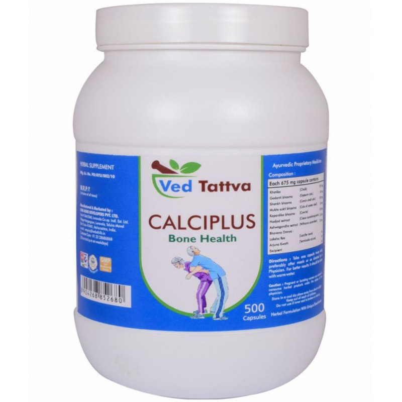 Ved Tattva CALCIPLUS Capsule 500 no.s Pack Of 1