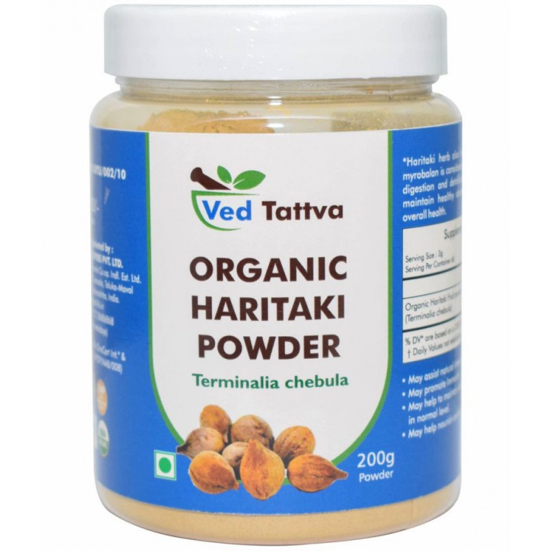 Ved Tattva Organic Haritaki Powder 200 gm Pack Of 1