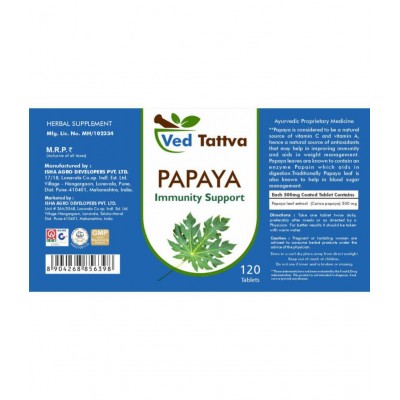 Ved Tattva Papaya Tablet 120 no.s Pack Of 1