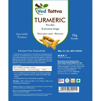 Ved Tattva Turmeric Powder 1 kg Pack Of 1