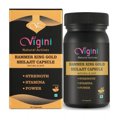 Vigini Gold Shilajit Pure Ayurvedic Capsule 30 gm