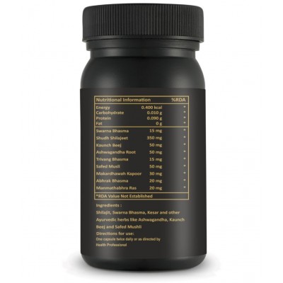 Vigini Shilajit XTRA STRONG, TIME HARD SEX Capsule 30 gm Pack Of 1