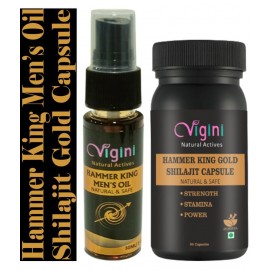Vigini Shilajit hard time inch Power Stamina Capsule 60 gm Pack Of 2