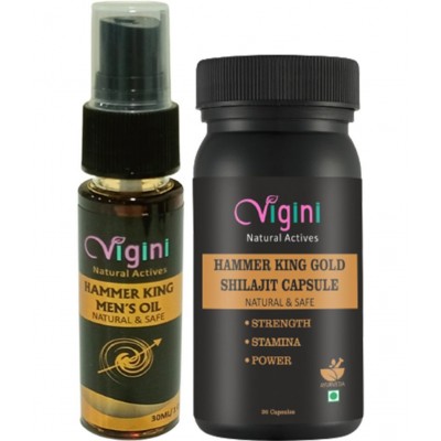 Vigini XTRA STRONG,TIME Stamina HARD SEX Oil Capsule 60 gm Pack Of 2