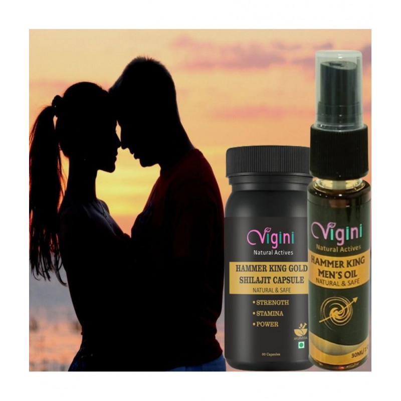 Vigini XTRA STRONG,TIME Stamina HARD SEX Oil Capsule 60 gm Pack Of 2