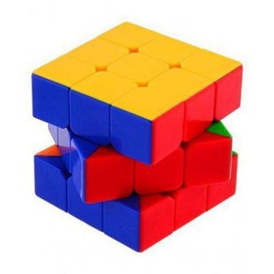 Vihaa Rubik Cube | 3x3x3 High Speed Magic Cube | High Stability, Stickerless, Amazing Stress Reliever Educational Cube Puzzle Game for Kids, Multicolor (1 Piece)