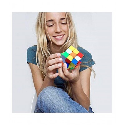 Vihaa Rubik Cube | 3x3x3 High Speed Magic Cube | High Stability, Stickerless, Amazing Stress Reliever Educational Cube Puzzle Game for Kids, Multicolor (1 Piece)
