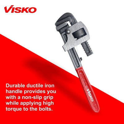 Visko 403 Mini Single Sided 8 inch Pipe Wrench, Multicolour