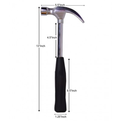 Visko 705 1 lb (16 oz) Steel Shaft Claw Hammer