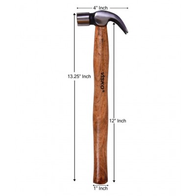 Visko 709 3/4 lb (12 oz) Claw Hammer With Wooden Handle