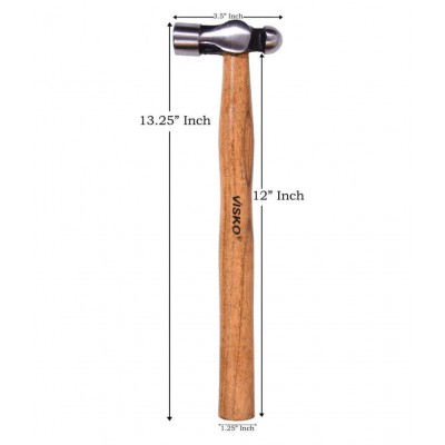 Visko 713 300 Gms. Ball Pein Hammer With Wooden Handle