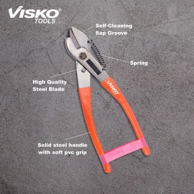 Visko 804 (1 Pc 8" katiya irani, 1 Pc 6" top cutter and 1 Pc 8" adjustable wrench)