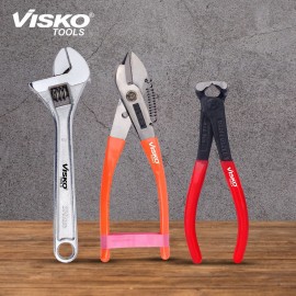 Visko 804 (1 Pc 8" katiya irani, 1 Pc 6" top cutter and 1 Pc 8" adjustable wrench)