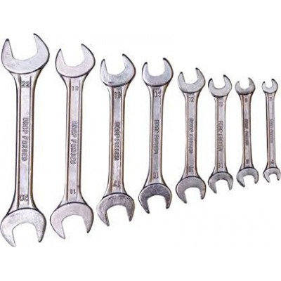 Visko-808 Set of 3 Hand Tool Combo Set (8ps Open End Spanner,Allen Key Set & 8inch Plier)
