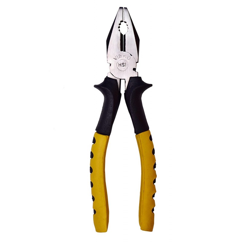 Visko Tools 201 8-inch Combination Plier (Yellow and Black)