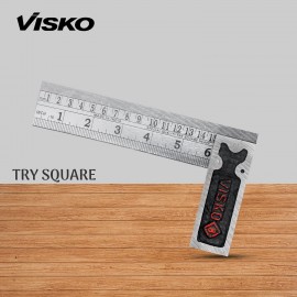 Visko Tools Steel 231 6" Try Square (Silver)
