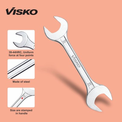 Visko Tools Steel S026 Doe Spanner Set, 12 Piece (Silver)