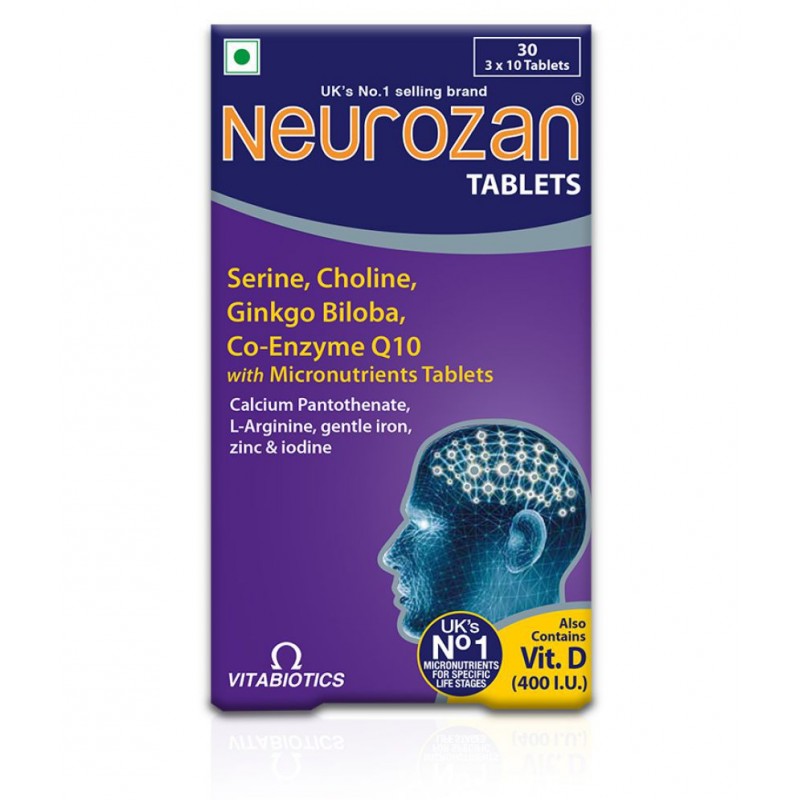 Vitabiotics Neurozan Cognitive Function Supplement 30 no.s Vitamins Tablets Vitabiotics Neurozan Cognitive Function Supplement 30 no.s Vitamins Tablets