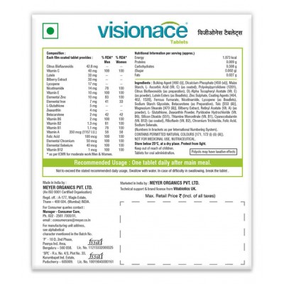 Vitabiotics visionace- 30 tablets vision care supplements 30 no.s Multivitamins Tablets