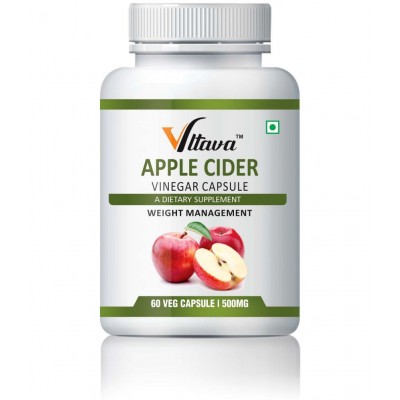 Vltava Apple Cider Vinegar Capsules for Weight Management 60 mg Unflavoured Single Pack