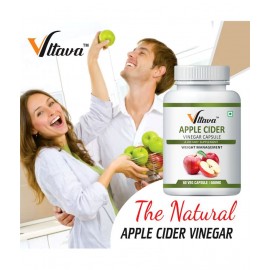 Vltava Apple Cider Vinegar Capsules for Weight Management 60 mg Unflavoured Single Pack