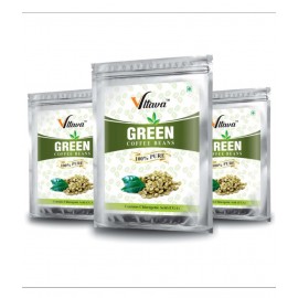 Vltava Green Coffee Beans Weight Loss Fat Burner 600 gm Unflavoured Pack of 3