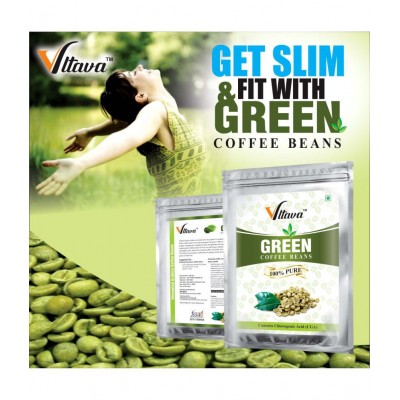 Vltava Green Coffee Beans for Weight Loss Management 400 gm Unflavoured Pack of 2