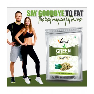 Vltava Green Coffee Beans for Weight Loss Unroasted 200 gm Unflavoured Single Pack