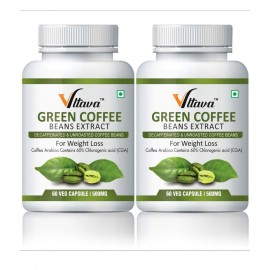 Vltava Green Coffee Extract Weight Loss Capsule 120 gm Unflavoured Pack of 2