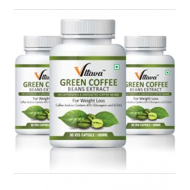 Vltava Green Coffee For Weight Loss and Improve Immunity 180 gm Unflavoured Pack of 3
