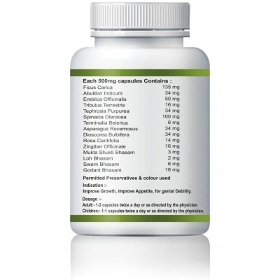 Vltava Height GROW UP CAPSULES HERBAL HEIGHT GROWTH SUPPLEMENT 120 mg Unflavoured Minerals Capsule Pack of 2