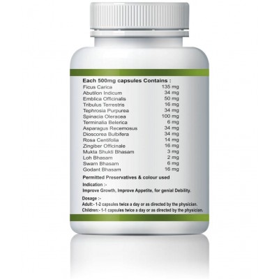 Vltava Height GROW-UP Herbal Capsule Body Growth Height Increasing 60 mg Unfalvoured Minerals Capsule